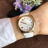 Marc Jacobs Mandy White Dial White Leather Strap Watch for Women - MJ8678