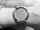 Marc Jacobs Henry Silver Dial Silver Stainless Steel Strap Watch for Women - MBM3210