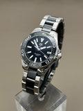 Tag Heuer Aquaracer Quartz 35mm Black Dial Two Tone Steel Strap Watch for Men - WAY131A.BA0913