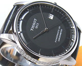 Tissot T Classic Luxury Automatic Black Dial Black Leather Strap Watch For Men - T086.408.16.051.00