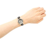 Marc Jacobs Corie Black Dial Black Leather Strap Watch for Women - MJ1580