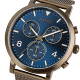 Hugo Boss Spirit Blue Dial Grey Mesh Bracelet Watch for Men - 1513693