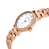 Marc Jacobs Baker White Dial Rose Gold Stainless Steel Watch for Women - MBM3248