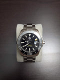 Tag Heuer Aquaracer Automatic Black Dial Silver Steel Strap Watch for Men - WAY211A.BA0928