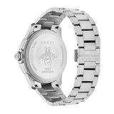 Gucci G-Timeless Chronograph Black Dial Silver Steel Strap Watch For Men - YA126267