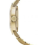 Marc Jacobs Amy Green Dial Gold Stainless Steel Strap Watch for Women - MBM8619