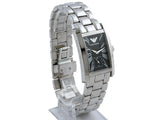 Emporio Armani Classic Black Dial Silver Stainless Steel Watch For Women - AR0157