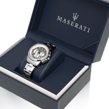 Maserati Royale Chronograph Grey Dial Silver Steel Strap Watch For Men - R8873637003