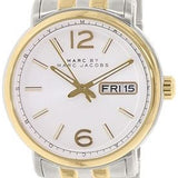 Marc Jacobs Fergus Gold Dial Two Tone Stainless Steel Watch for Women - MBM8652