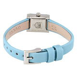 Gucci G-Frame Pastel Blue Mother of Pearl Dial Blue Leather Strap Watch For Women - YA128531