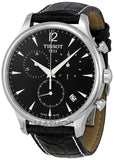 Tissot T Classic Tradition Black Dial Black Leather Strap Watch For Men - T063.617.16.057.00