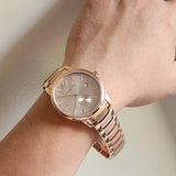 Burberry The Classic Champagne Dial Rose Gold Steel Strap Watch for Men - BU10013
