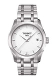 Tissot T Trend Couturier White Dial Silver Steel Strap Watch For Women - T035.210.11.011.00