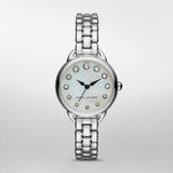 Marc Jacobs Betty Mother of Pearl Dial Silver Steel Strap Watch for Women - MJ3510