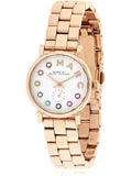 Marc Jacobs Baker Dexter White Dial Rose Gold Stainless Steel Strap Watch for Women - MBM3443