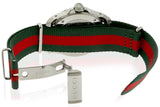 Gucci Dive White Dial Red & Green Nylon Strap Watch For Men - YA136207