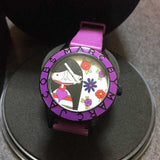 Marc Jacobs Marc White Multicolor Dial Purple Silicone Strap Watch for Women - MBM5514