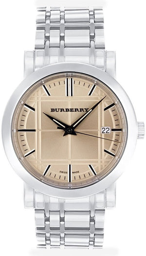 Burberry Heritage Collection Copper Dial Silver Steel Strap Watch for Men - BU1352