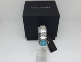 Marc Jacobs Amy Blue Dial Silver Stainless Steel Strap Watch for Women - MBM3274