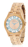 Marc Jacobs Henry Rose Gold Dial Stainless Steel Strap Watch for Women - MBM3296