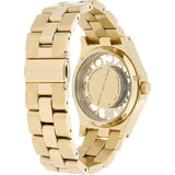 Marc Jacobs Henry Gold Skeleton Dial Gold Stainless Steel Strap Watch for Women - MBM3263