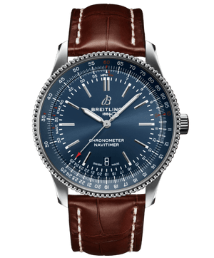 Breitling Navitimer 1 Automatic 41mm Blue Dial Brown Steel Strap Watch for Men - A17326161C1P1