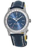 Breitling Navitimer 1 Automatic 41mm Blue Dial Blue Leather Strap Mens Watch - A17326211C1P4