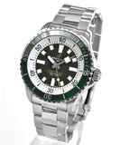 Breitling Superocean Automatic 44mm Navy Green Dial Green Rubber Strap Watch for Men - A17376A31L1A1