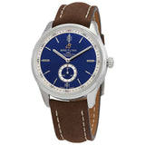 Breitling Premier Automatic 40mm Blue Dial Brown Leather Strap Mens Watch - A37340351C1X2