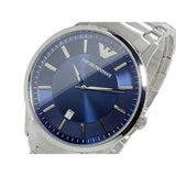 Emporio Armani Renato Blue Dial Silver Steel Strap Watch For Men - AR2477