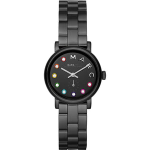 Marc Jacobs Baker Black Dial Black Stainless Steel Strap Watch for Women - MBM3425