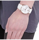 Emporio Armani Sportivo Silver Dial White Silicone Strap Watch For Women - AR5920