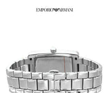 Emporio Armani Classic White Dial Silver Steel Strap Watch For Men - AR0145