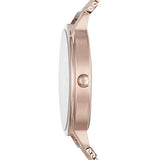 Emporio Armani Kappa Pink Dial Pink Mesh Bracelet Watch For Women - AR11129