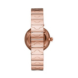 Emporio Armani Arianna White Mother of Pearl Dial Rose Gold Steel Strap Watch For Women - AR11236