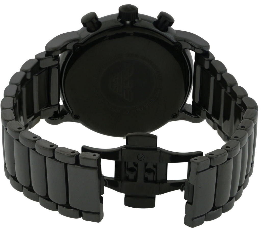 Emporio Armani Classic Black Dial Brushed Black Men's Watch AR1895