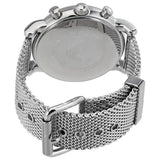 Emporio Armani Luigi Black Dial Silver Mesh Bracelet Watch For Men - AR8032