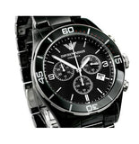 Emporio Armani Black Ceramic Chronograph Black Dial Watch For Men - AR1421