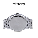 Citizen Eco Drive Blue Dial Silver Steel Strap Watch For Men - BM7250-56L