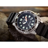 Citizen Eco Drive Pro Master Diver Black Dial Black Steel Strap Watch For Men - BN0150-28E