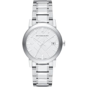 Burberry The City Silver Dial Silver Steel Strap Watch for Women - BU9000