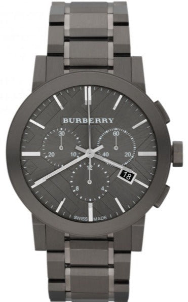 Burberry The City Grey Dial Gunmetal Grey