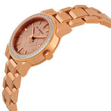 Burberry The City Rose Diamonds Dial Rose Gold Stainless Steel Strap Watch for Women - BU9225
