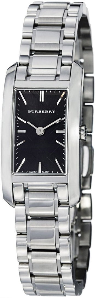 Burberry Heritage Black Dial Silver Stainless Steel Strap Watch for Women - BU9501