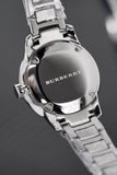 Burberry The Classic Pink Dial Silver Steel Strap Watch for Women - BU10111