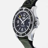 Breitling Superocean Automatic 44mm Outerknown Green Dial Green Nylon Strap Watch for Men - A17367A11L1W1