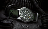 Breitling Superocean Automatic 44mm Outerknown Green Dial Green Nylon Strap Watch for Men - A17367A11L1W1