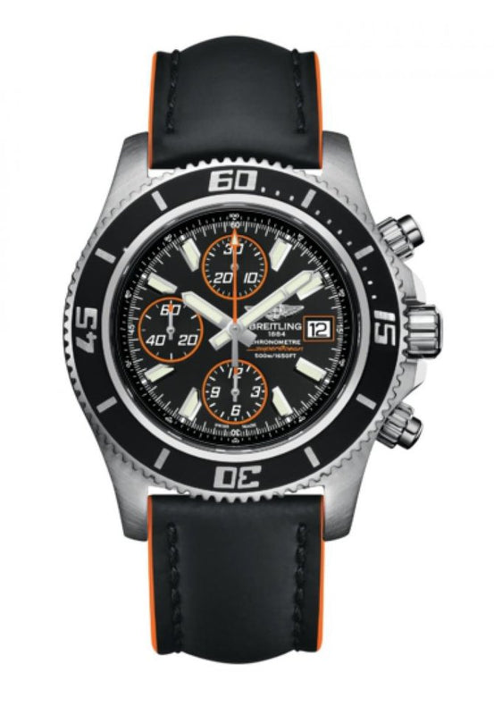 Breitling Superocean Chronograph II Black Dial 44mm Automatic Mens Watch - A1334102/BA85