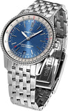 Breitling Navitimer Automatic 38mm Stainless Steel Blue Dial Mens Watch - A17325211C1A1