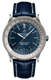 Breitling Navitimer 1 Automatic 41mm Blue Dial Blue Leather Strap Mens Watch - A17326211C1P4